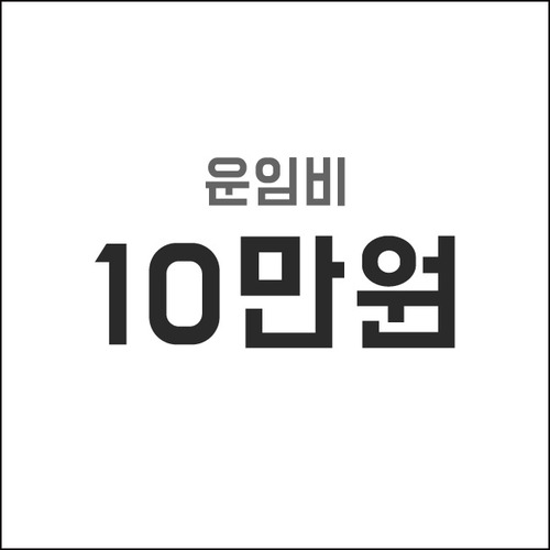 운임비 [10만원]